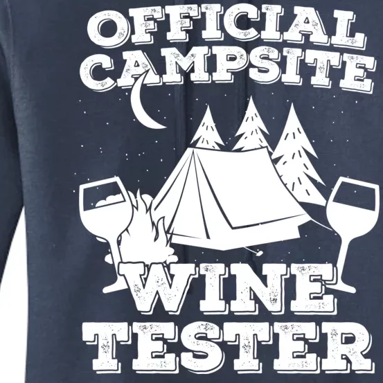 Official Campsite Wine Tester Women's Pullover Hoodie