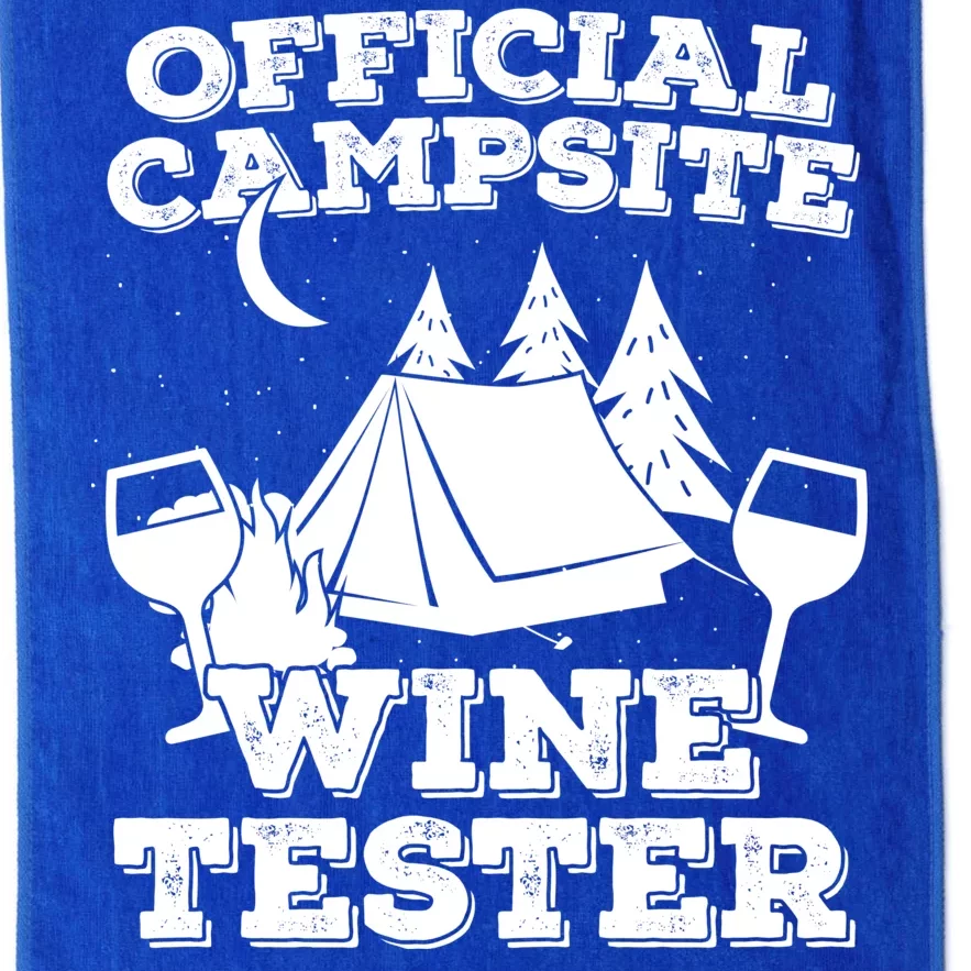 Official Campsite Wine Tester Platinum Collection Golf Towel