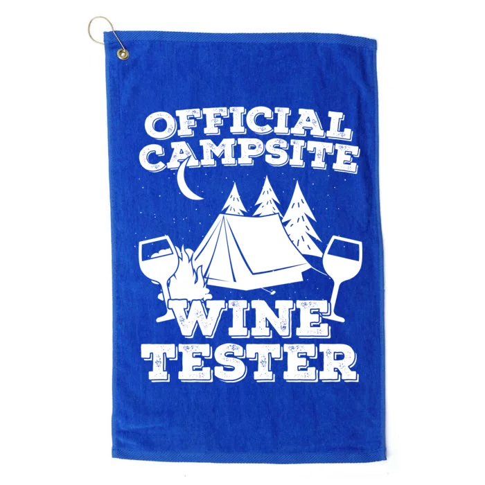 Official Campsite Wine Tester Platinum Collection Golf Towel