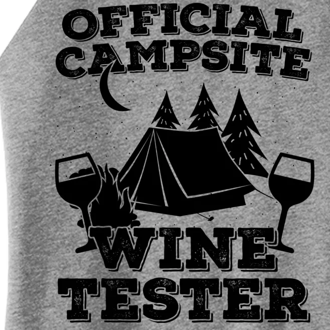 Official Campsite Wine Tester Women’s Perfect Tri Rocker Tank