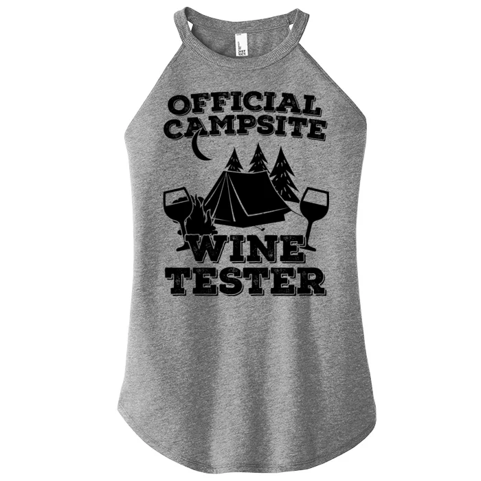 Official Campsite Wine Tester Women’s Perfect Tri Rocker Tank