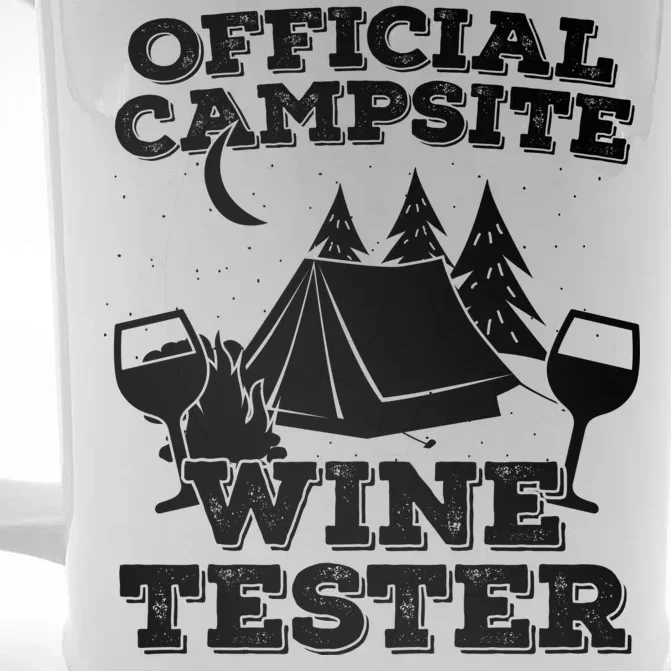 Official Campsite Wine Tester Front & Back Beer Stein