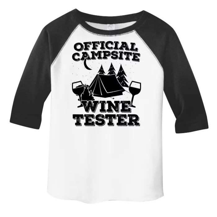 Official Campsite Wine Tester Toddler Fine Jersey T-Shirt