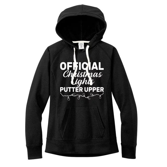 Official Christmas Light Putter Upper Women's Fleece Hoodie