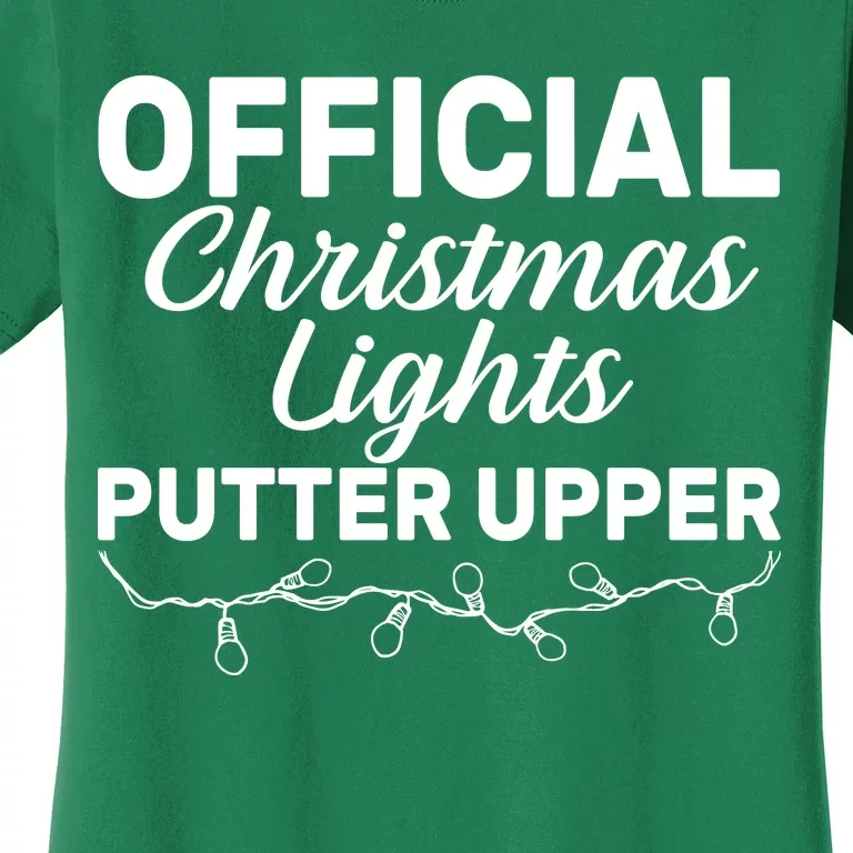 Official Christmas Light Putter Upper Women's T-Shirt