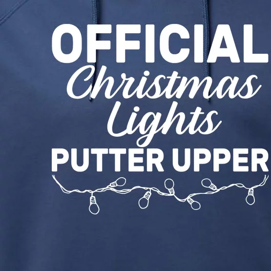 Official Christmas Light Putter Upper Performance Fleece Hoodie