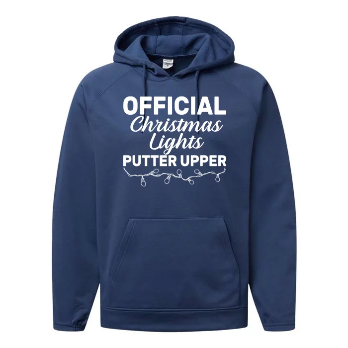 Official Christmas Light Putter Upper Performance Fleece Hoodie