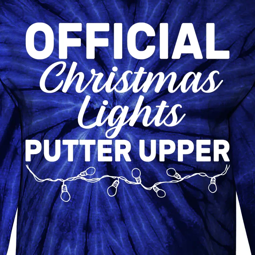 Official Christmas Light Putter Upper Tie-Dye Long Sleeve Shirt