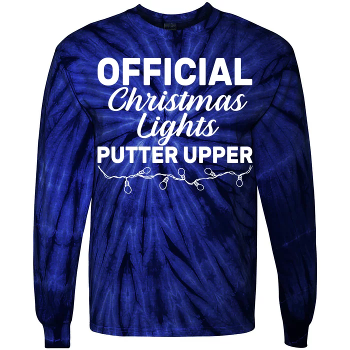 Official Christmas Light Putter Upper Tie-Dye Long Sleeve Shirt