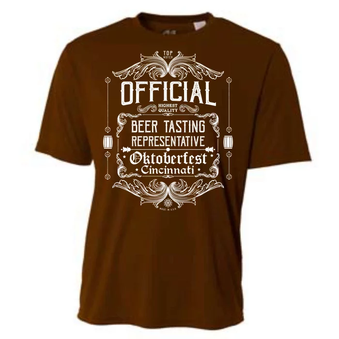 Official Cincinnati Oktoberfest Beer Tasting Representative Cooling Performance Crew T-Shirt