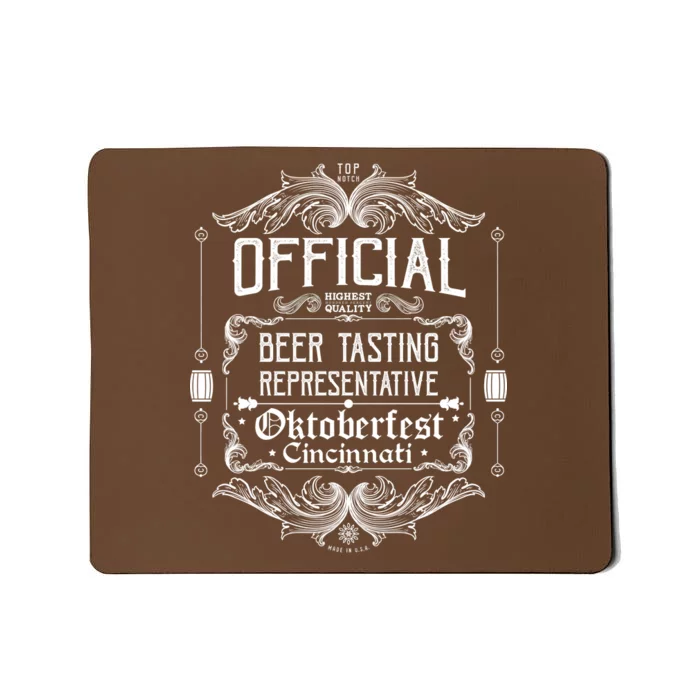 Official Cincinnati Oktoberfest Beer Tasting Representative Mousepad