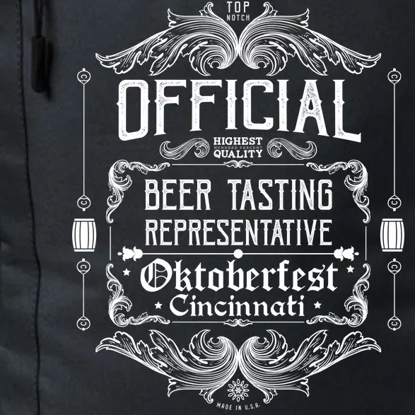 Official Cincinnati Oktoberfest Beer Tasting Representative Daily Commute Backpack