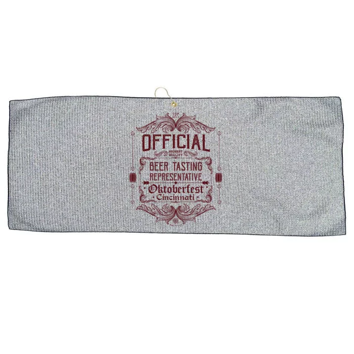 Official Cincinnati Oktoberfest Beer Tasting Representative Large Microfiber Waffle Golf Towel