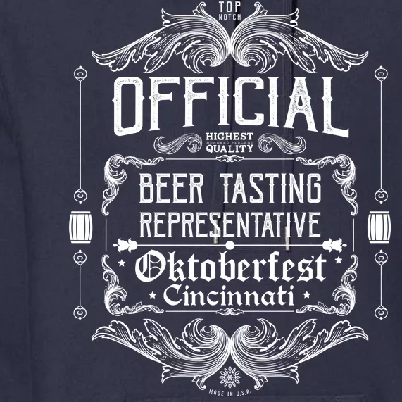 Official Cincinnati Oktoberfest Beer Tasting Representative Premium Hoodie