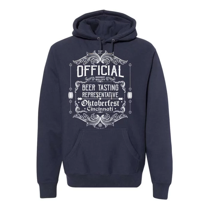 Official Cincinnati Oktoberfest Beer Tasting Representative Premium Hoodie