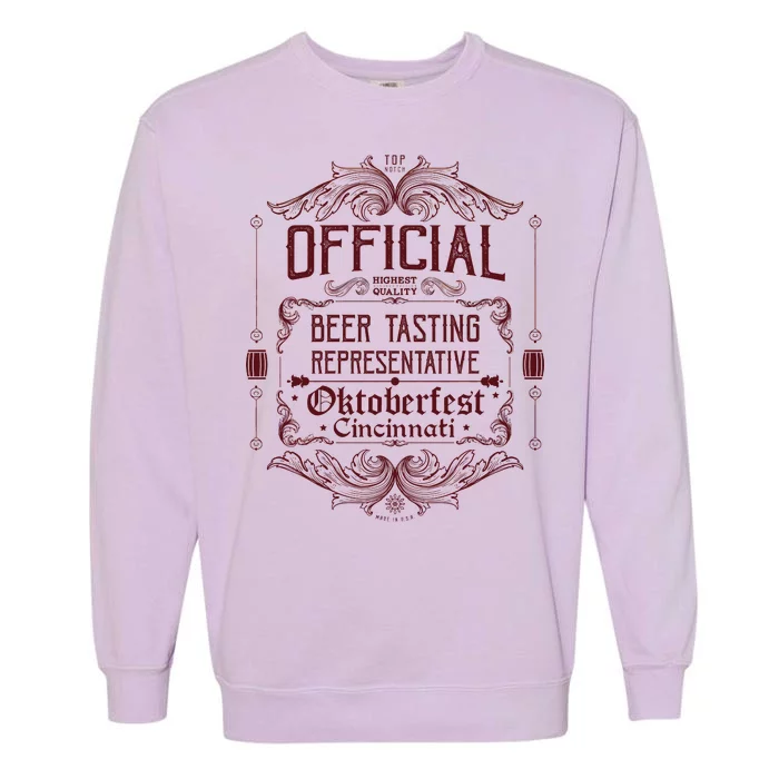 Official Cincinnati Oktoberfest Beer Tasting Representative Garment-Dyed Sweatshirt