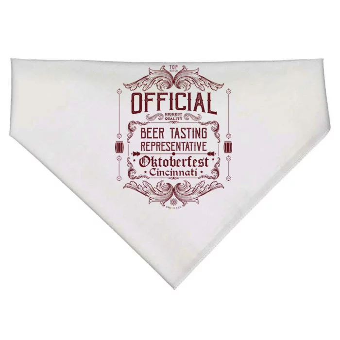 Official Cincinnati Oktoberfest Beer Tasting Representative USA-Made Doggie Bandana