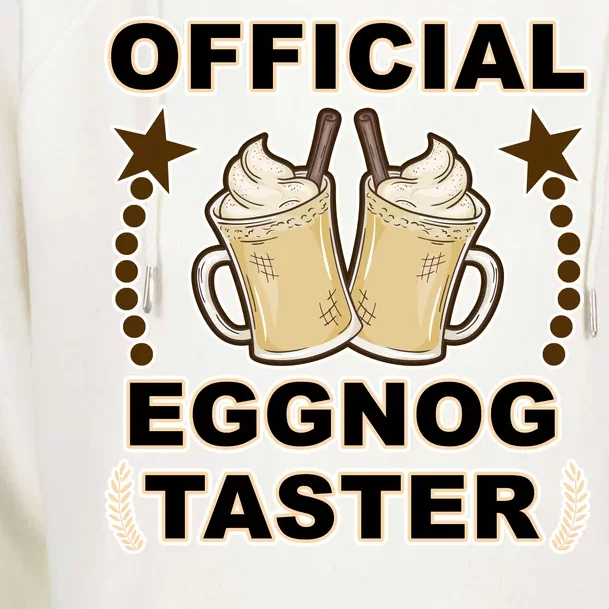 Official Eggnog Taster Womens Funnel Neck Pullover Hood