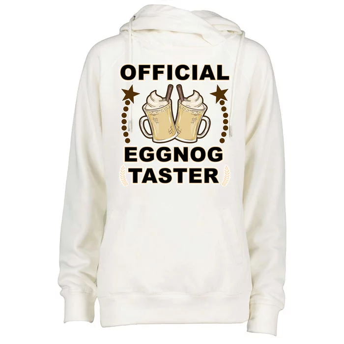 Official Eggnog Taster Womens Funnel Neck Pullover Hood