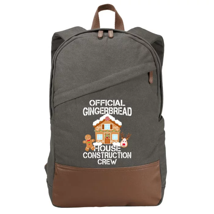 Official Gingerbread House Construction Crew Cotton Canvas Backpack