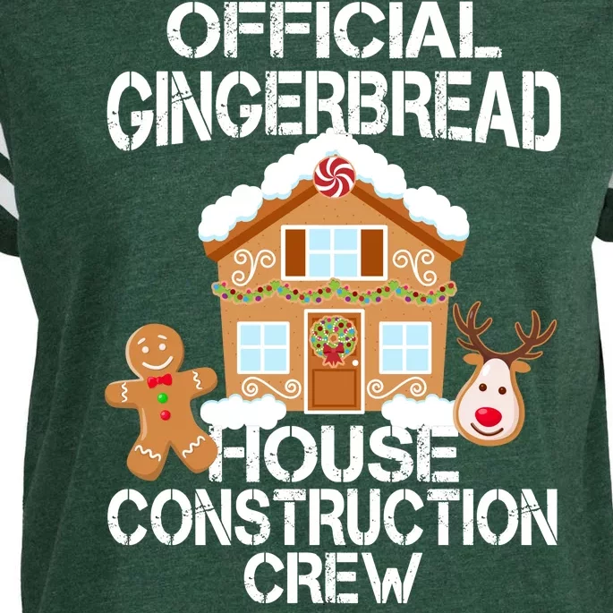 Official Gingerbread House Construction Crew Enza Ladies Jersey Football T-Shirt