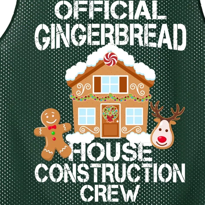 Official Gingerbread House Construction Crew Mesh Reversible Basketball Jersey Tank