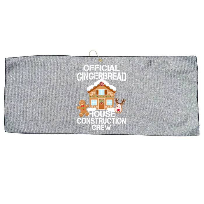 Official Gingerbread House Construction Crew Large Microfiber Waffle Golf Towel