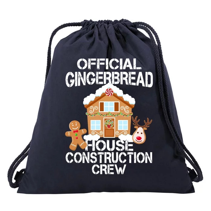 Official Gingerbread House Construction Crew Drawstring Bag