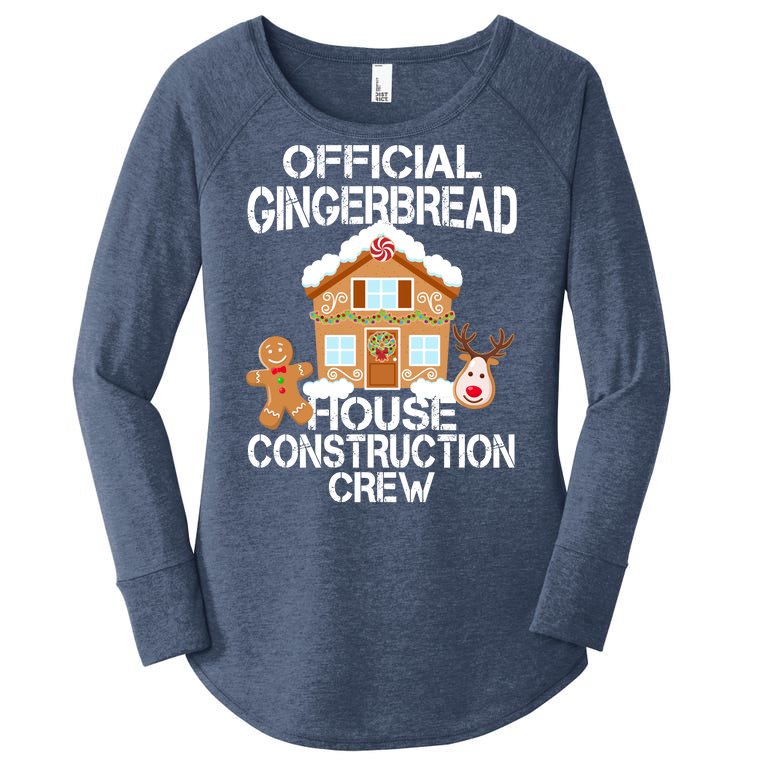 Official Gingerbread House Construction Crew Women’s Perfect Tri Tunic Long Sleeve Shirt