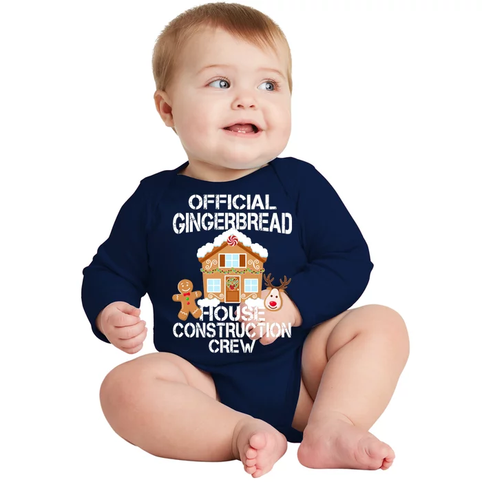 Official Gingerbread House Construction Crew Baby Long Sleeve Bodysuit