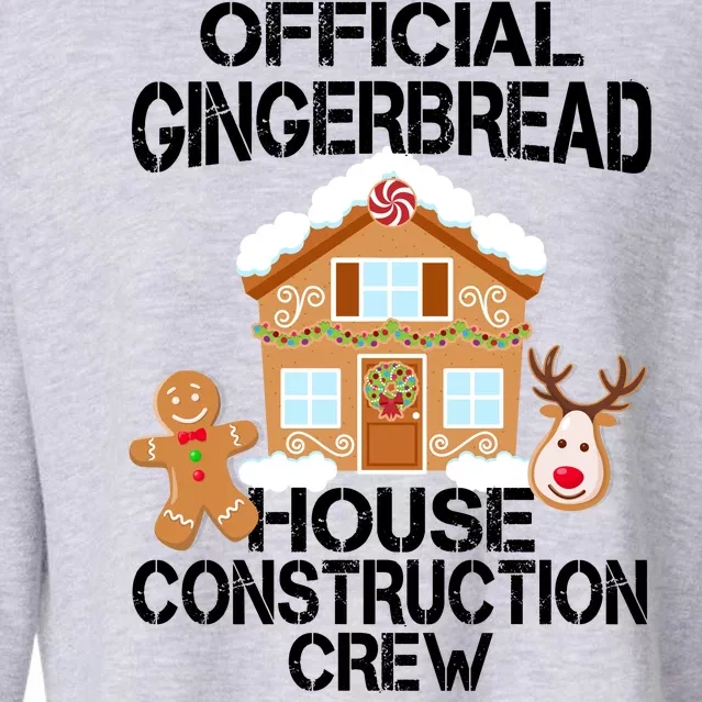 Official Gingerbread House Construction Crew Cropped Pullover Crew