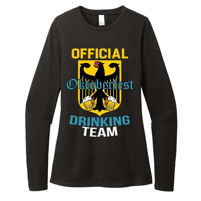 Official Oktoberfest Drinking Team Womens CVC Long Sleeve Shirt