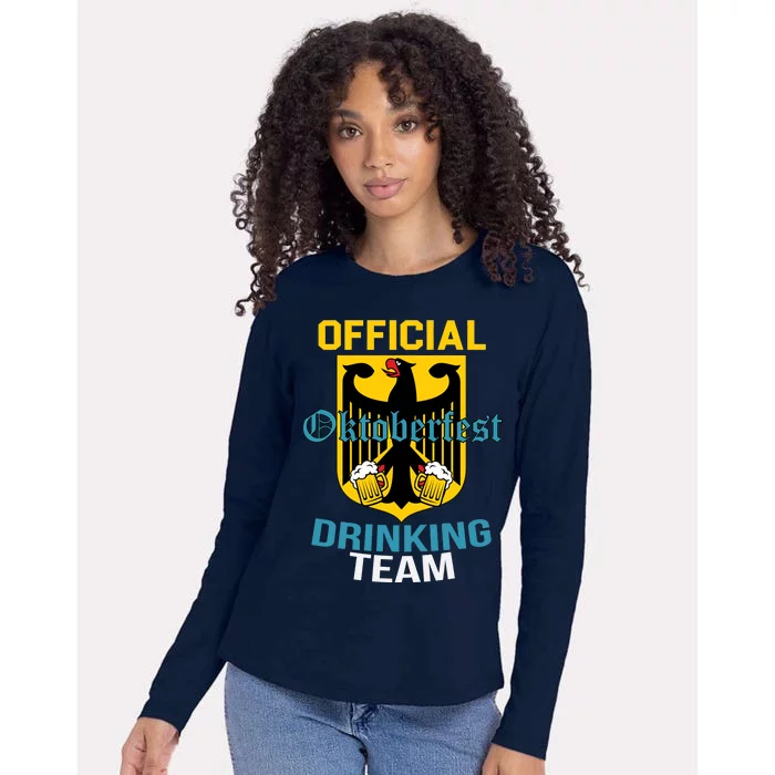 Official Oktoberfest Drinking Team Womens Cotton Relaxed Long Sleeve T-Shirt