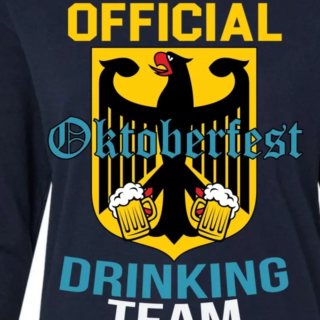 Official Oktoberfest Drinking Team Womens Cotton Relaxed Long Sleeve T-Shirt