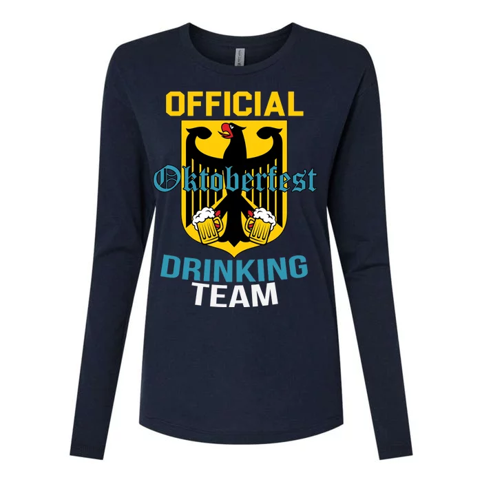 Official Oktoberfest Drinking Team Womens Cotton Relaxed Long Sleeve T-Shirt