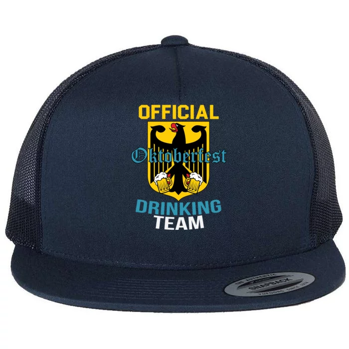 Official Oktoberfest Drinking Team Flat Bill Trucker Hat