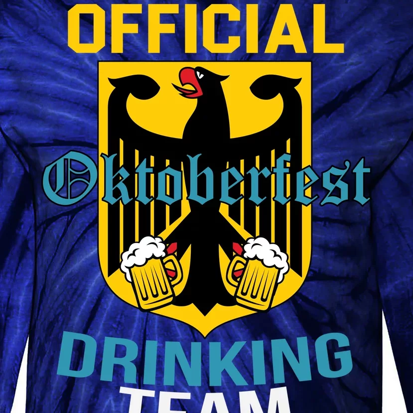 Official Oktoberfest Drinking Team Tie-Dye Long Sleeve Shirt