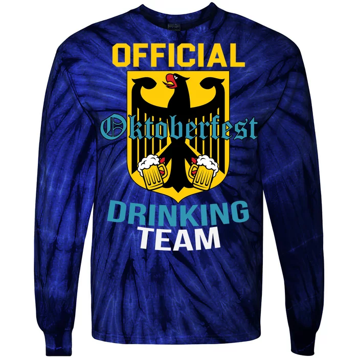 Official Oktoberfest Drinking Team Tie-Dye Long Sleeve Shirt