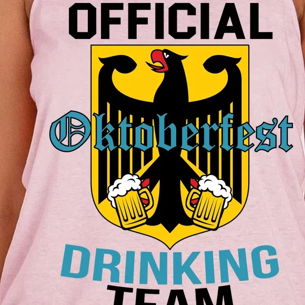 Official Oktoberfest Drinking Team Women's Knotted Racerback Tank