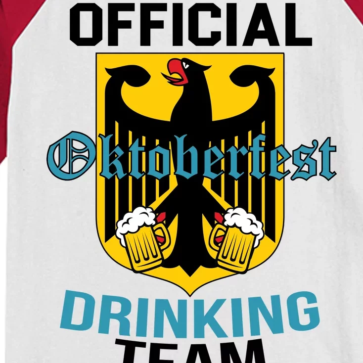 Official Oktoberfest Drinking Team Kids Colorblock Raglan Jersey