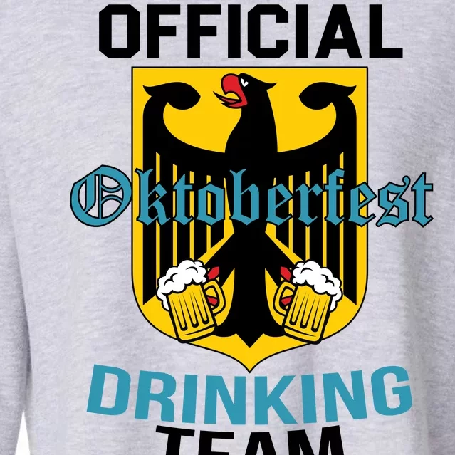 Official Oktoberfest Drinking Team Cropped Pullover Crew