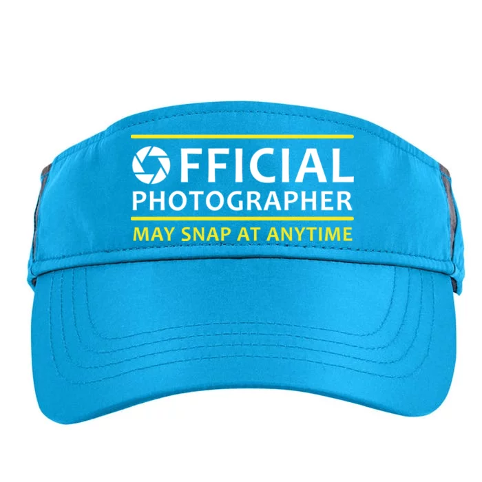 Official Photographer May Snap At Anytime Adult Drive Performance Visor