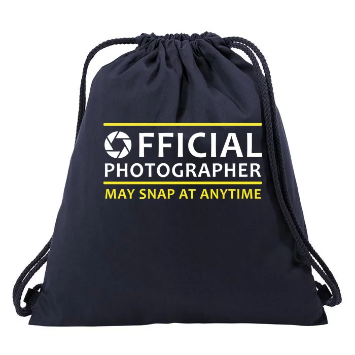 Official Photographer May Snap At Anytime Drawstring Bag