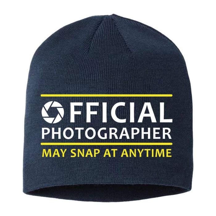 Official Photographer May Snap At Anytime 8 1/2in Sustainable Knit Beanie