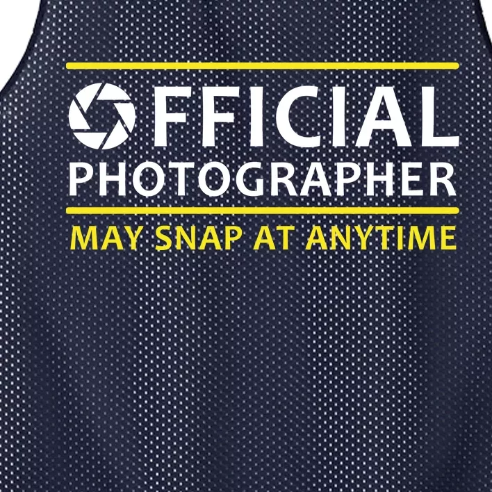 Official Photographer May Snap At Anytime Mesh Reversible Basketball Jersey Tank