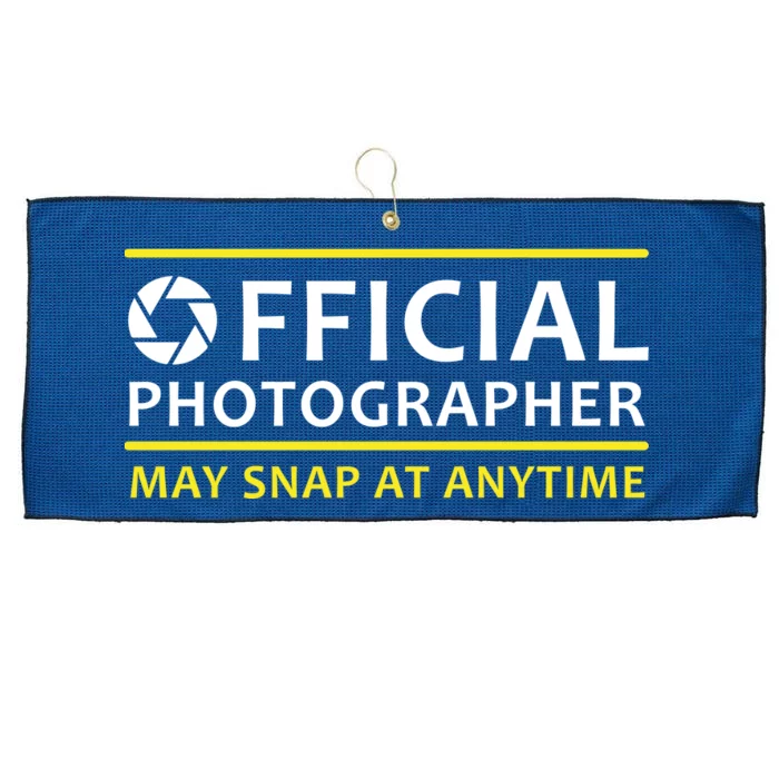 Official Photographer May Snap At Anytime Large Microfiber Waffle Golf Towel