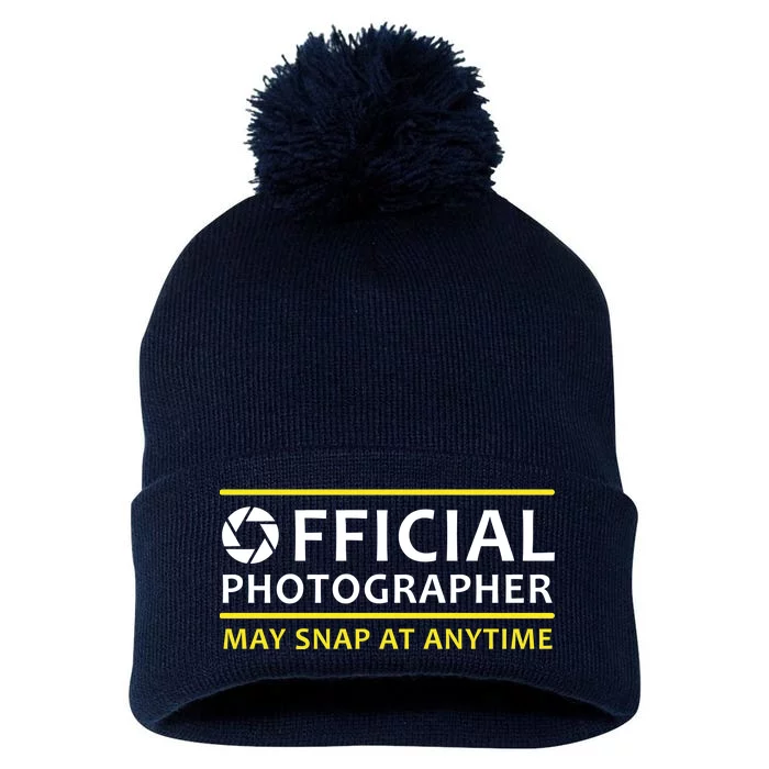 Official Photographer May Snap At Anytime Pom Pom 12in Knit Beanie