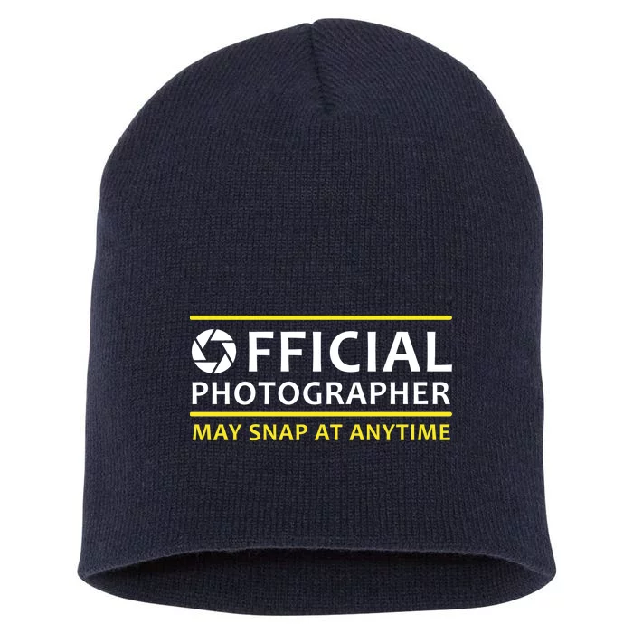 Official Photographer May Snap At Anytime Short Acrylic Beanie