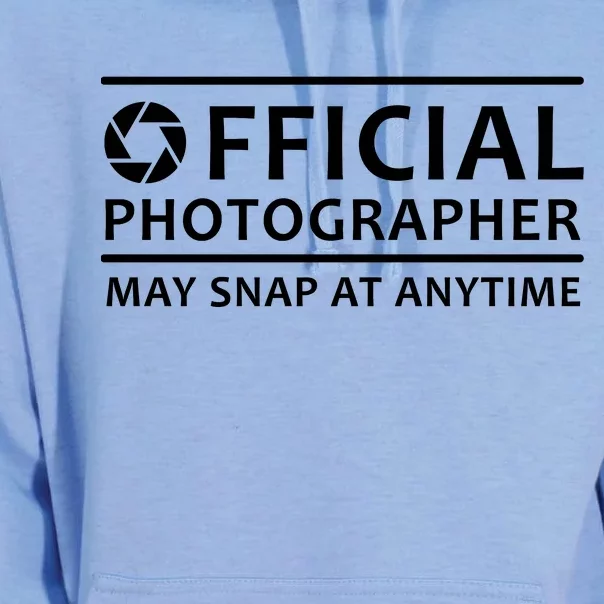 Official Photographer May Snap At Anytime Unisex Surf Hoodie