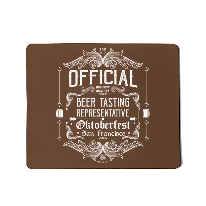 Official San Francisco Oktoberfest Beer Tasting Representative Mousepad